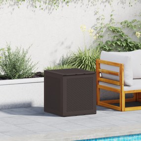 vidaXL Caixa de Armazenamento Castanha 55x53x57 cm PP