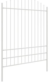 Cerca de Jardim vidaXL com Topo Arqueado Branco 8,5x2 m de Aço