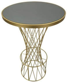 MESA DE BAR TOWER Ø70x103 CM DOURADA