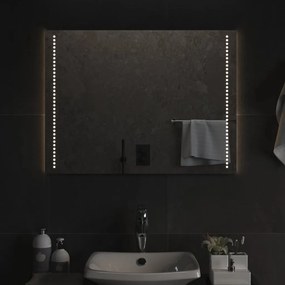 vidaXL Espelho de casa de banho com luzes LED 60x80 cm