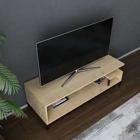 Móvel TV Reilly – Preto Carvalho – 120 cm x 44,6 cm x 37,6 cm