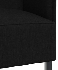 Sofá Alto Preto 109x56x121 cm Tecido
