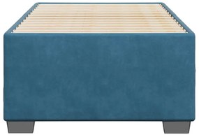 Estrutura de cama 90x190 cm veludo azul