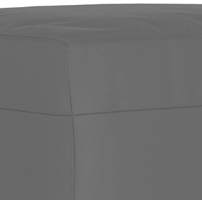 3 pcs conjunto sofás c/ almofadas microfibra cinza-escuro