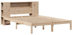 Cama com estante sem colchão 120x200 cm pinho maciço
