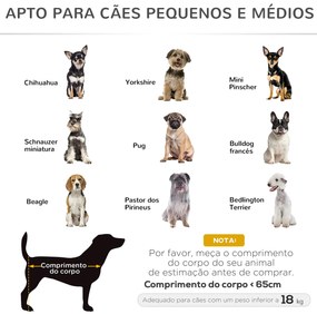 PawHut Cama Elevada para Cães Dobrável Cama para Animais de Estimação