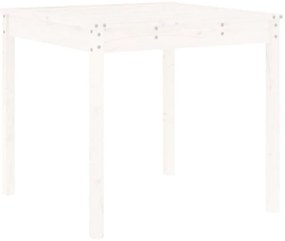 3 pcs conj. bistrô para jardim madeira de pinho maciça branco