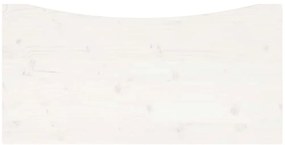 Tampo de secretária 110x55x2,5 cm pinho maciço branco