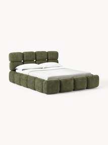 Teddy Bouclé Upholstered Bed Tayla with Storage Space