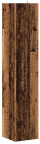 Armário de canto derivados de madeira cor madeira velha