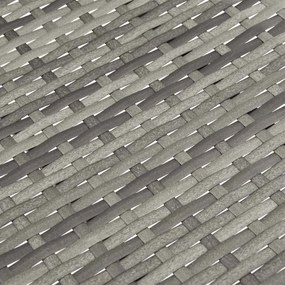 Cadeiras de exterior empilháveis 2 pcs vime PE cinzento