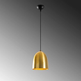 Candeeiro Suspenso Tattoo – Dourado e Preto – 20 x 20 cm