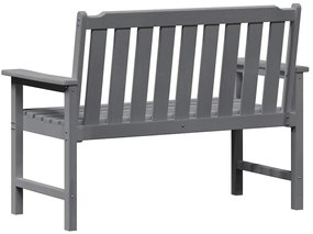 Banco de Jardim Cinza Claro 120 cm HDPE