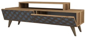 Móvel para TV City – Nogueira – 140 cm x 48,8 cm x 41,8 cm