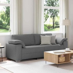 vidaXL Sofá 3 lugares cinza escuro 178 cm em tecido