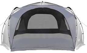Tenda de festas impermeável branco e cinzento