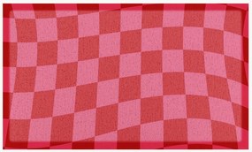 Tapete de entrada lavável Fuchsia Wavy