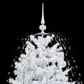 Árvore de Natal c/ neve base formato guarda-chuva 140 cm branco