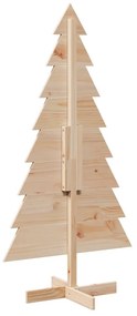 Árvore de Natal decorativa 150 cm madeira de pinho maciça