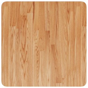 Tampo mesa quadrado 50x50x2,5cm carvalho tratado castanho-claro