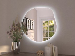 Espelho LED orgânico com iluminação A34 50×48