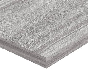 Prateleiras de parede 4pcs derivados de madeira cinzento sonoma