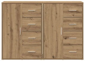 Buffets 2 pcs Carvalho Artesanal 60x31x84 cm Madeira de Engenharia