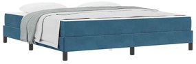Cama box spring com colchão Azul Escuro 180 x 200 cm Veludo