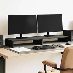 vidaXL Suporte para monitor 100x27x10 cm deriv. madeira carvalho preto