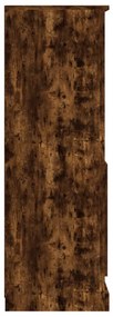 Armário alto derivados de madeira 60x35,5x103,5 cm fumado