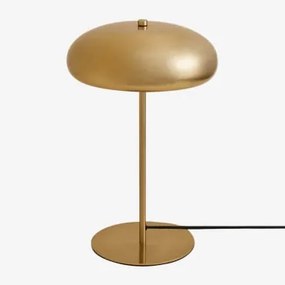 Candeeiro De Mesa Hilma Em Metal Dourado - Sklum