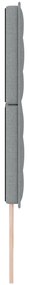 Cabeceira Design Linhas Cinzento Claro 180 cm Tecido