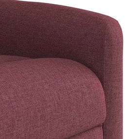 Poltrona reclinável elevatória tecido vermelho tinto