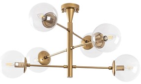Candeeiro de Teto Arge – Dourado – 75 x 75 x 40 cm