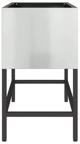 Jardineira Elevada vidaXL 60x26x45 cm Aço Galvanizado
