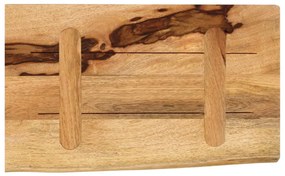 Tampo de mesa c/ borda viva 50x30x2,5cm mangueira áspera maciça