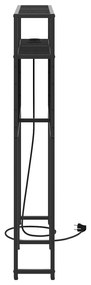 Cabeceira de armazenamento Carvalho preto 90 cm