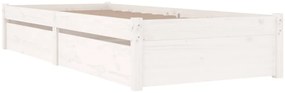 Estrutura de cama c/ gavetas 100x200 cm branco