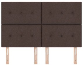 Cabeceira LED Marrom Escuro de 72 cm em Tecido