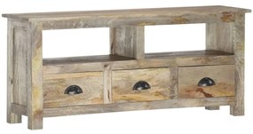 Móvel de TV 110x30x50 cm madeira de mangueira maciça