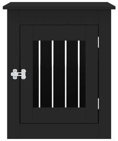 Móvel casota para cão 55x75x65 cm derivados de madeira preto