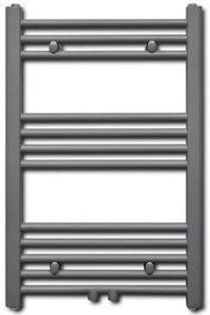 Aquecedor toalhas casa de banho liso 500 x 764 mm cinza