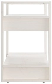 Estante/divisória 60x35x57 cm madeira de pinho maciça branco