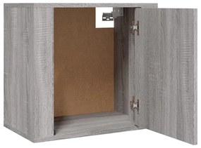 Mesas de cabeceira de parede 2 pcs 50x30x47 cm cinzento sonoma