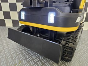 ESCAVADORA elétrica crianças 24V Com controlo remoto, Pneus de borracha, Assento em pele Amarela