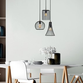Candeeiro Teltrio – Preto Antique – 52 x 41 x 49-129 cm