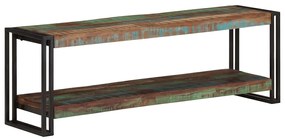 Móvel de TV 120x30x40 cm madeira recuperada maciça