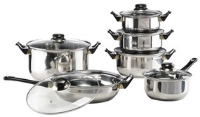 423938 HI Conjunto de panelas 12 pcs aço inoxidável