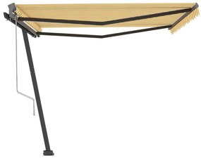 Toldo automático independente 400x350 cm amarelo e branco