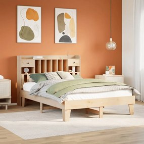 vidaXL Cama sem colchão 150x200 cm madeira de pinho maciça